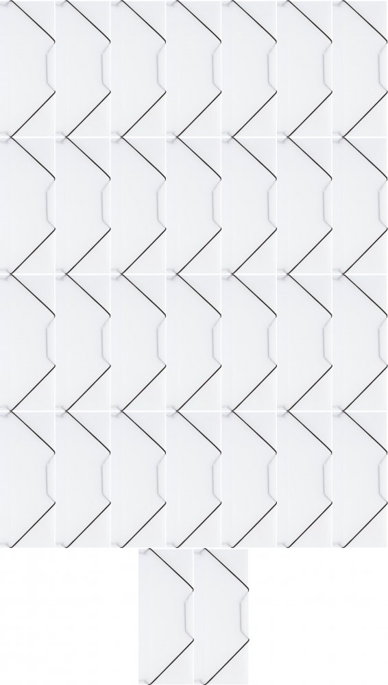 48x Teczka plastikowa z gumką D.Rect, A4, 40mm, transparentny