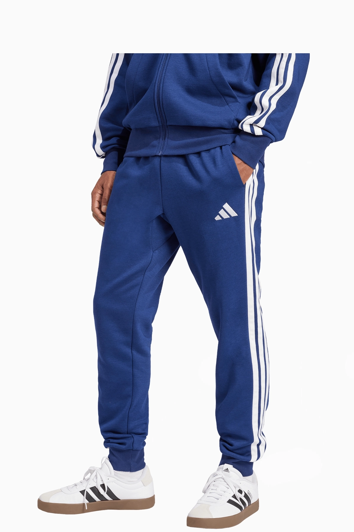 Spodnie adidas Essentials 3-Stripes Fleece - Niebieski