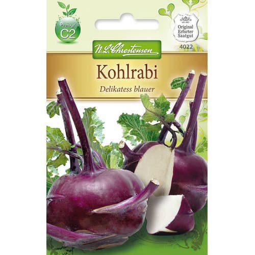 1 szt, Kohlrabi Delikatess blauer - Samen: Ilość w opakowaniu: 1 Stück