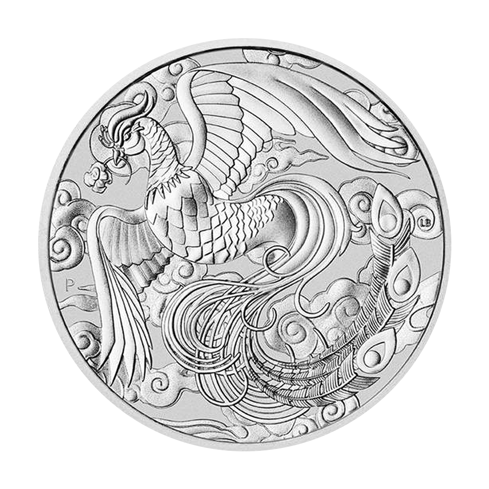 Srebrna moneta Chińskie Mity i Legendy: Feniks 1 uncja 2022 - wysyłka 24 h! - Mennica Skarbowa