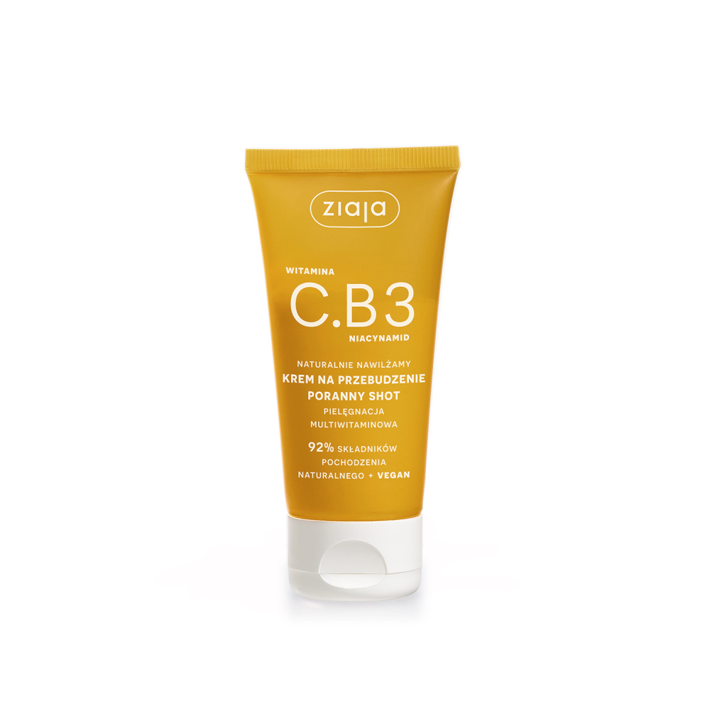 Ziaja witamina c.b3 - naturalnie nawilżający krem na przebudzenie poranny shot, 50 ml