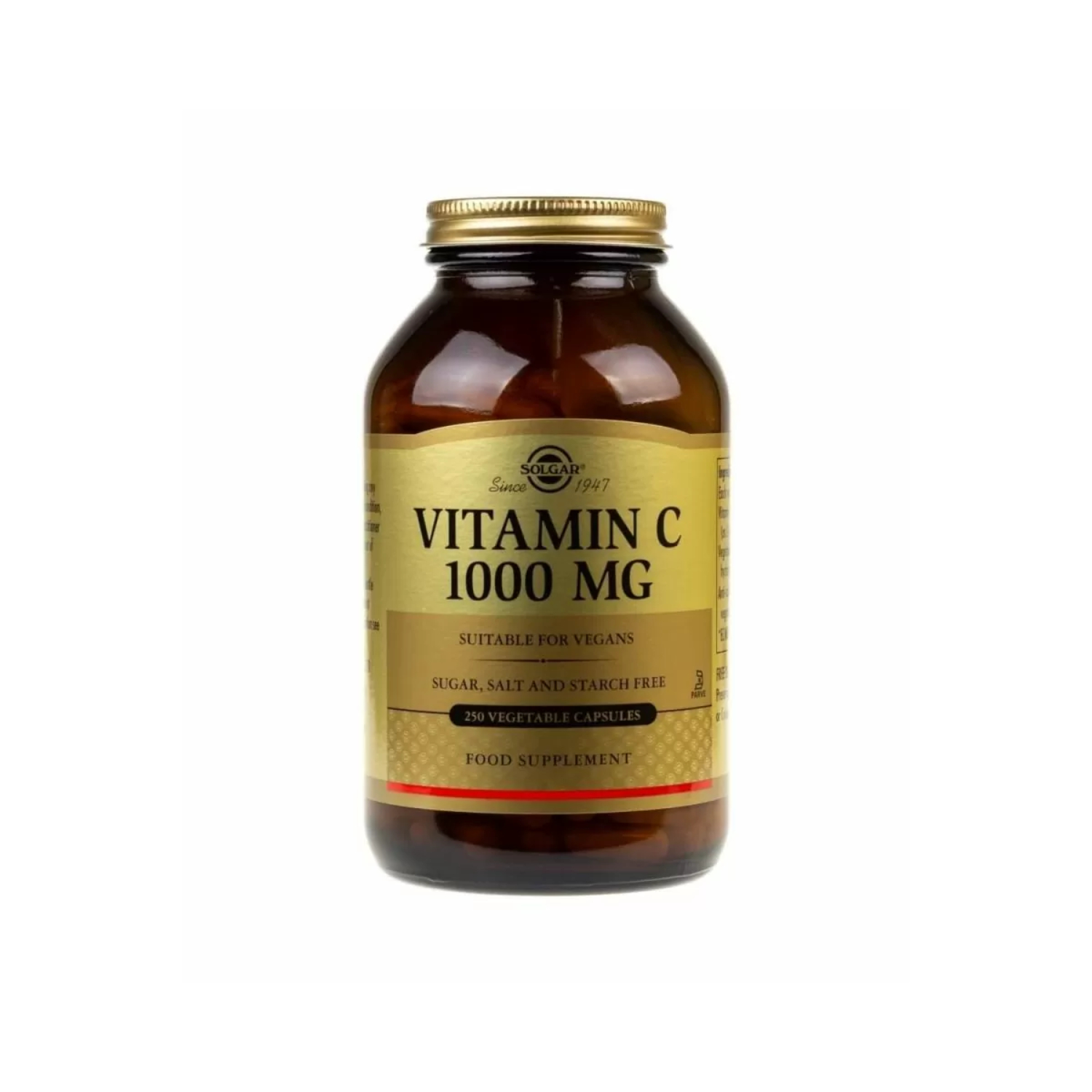 Solgar vitamin c 1000 mg, 250 kapsułek