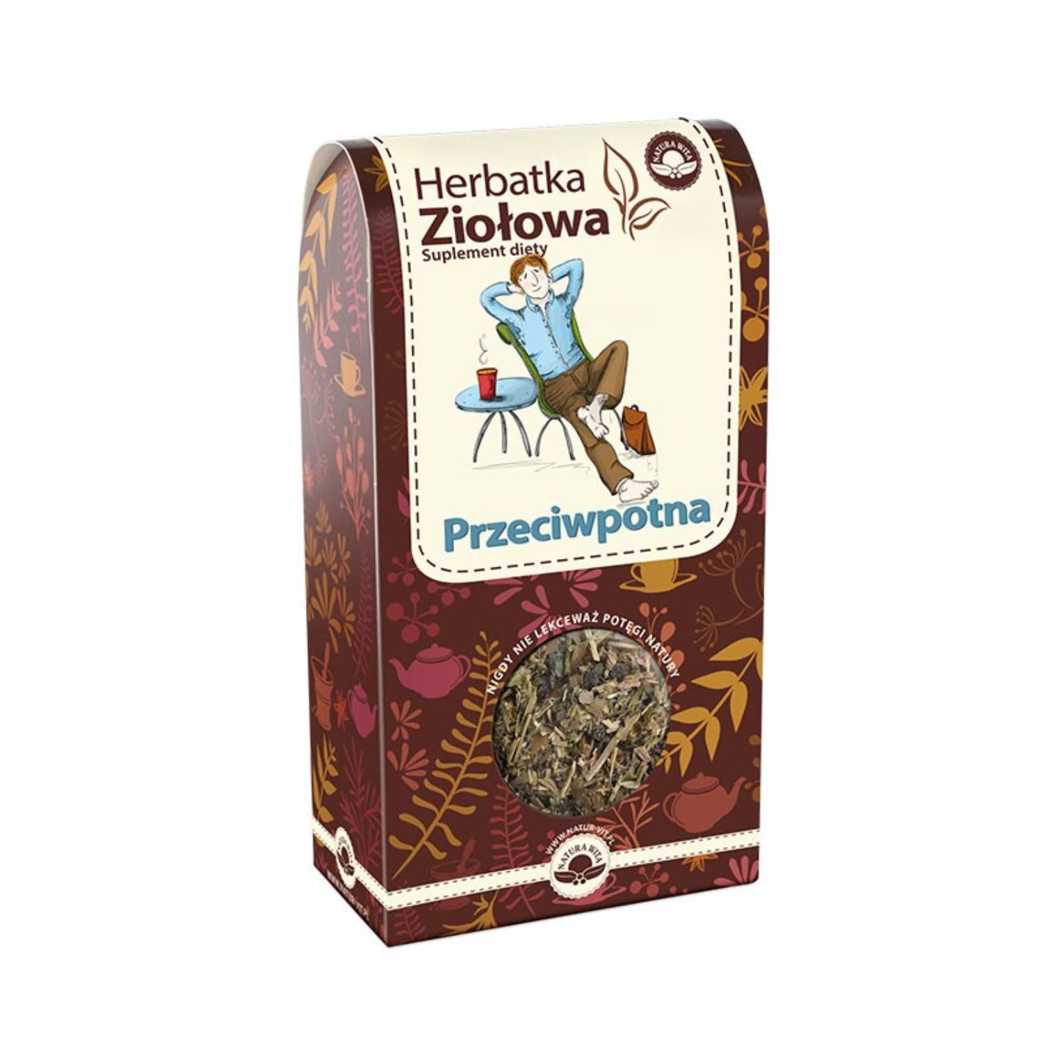 Natura wita - herbatka ziołowa przeciwpotna, 80 g