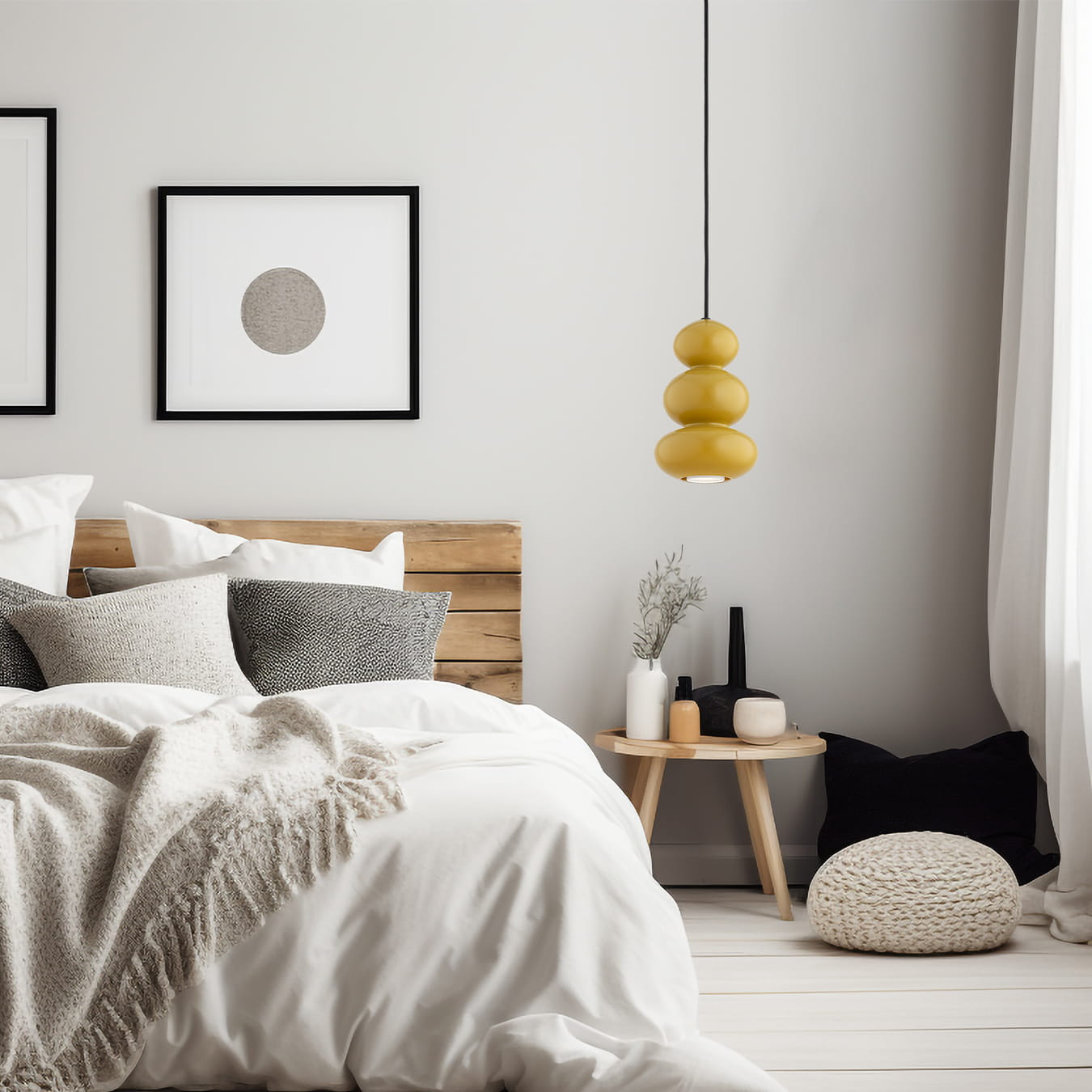 Argon Orlando lampa wisząca 1x5 W żółta 8826