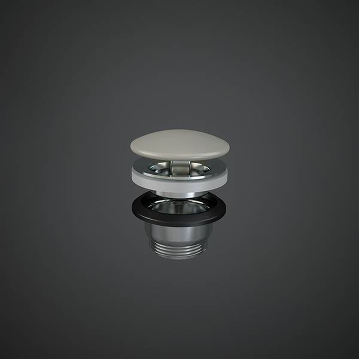 Rak Ceramics Duo korek do umywalki klik-klak greige mat DUO002505A