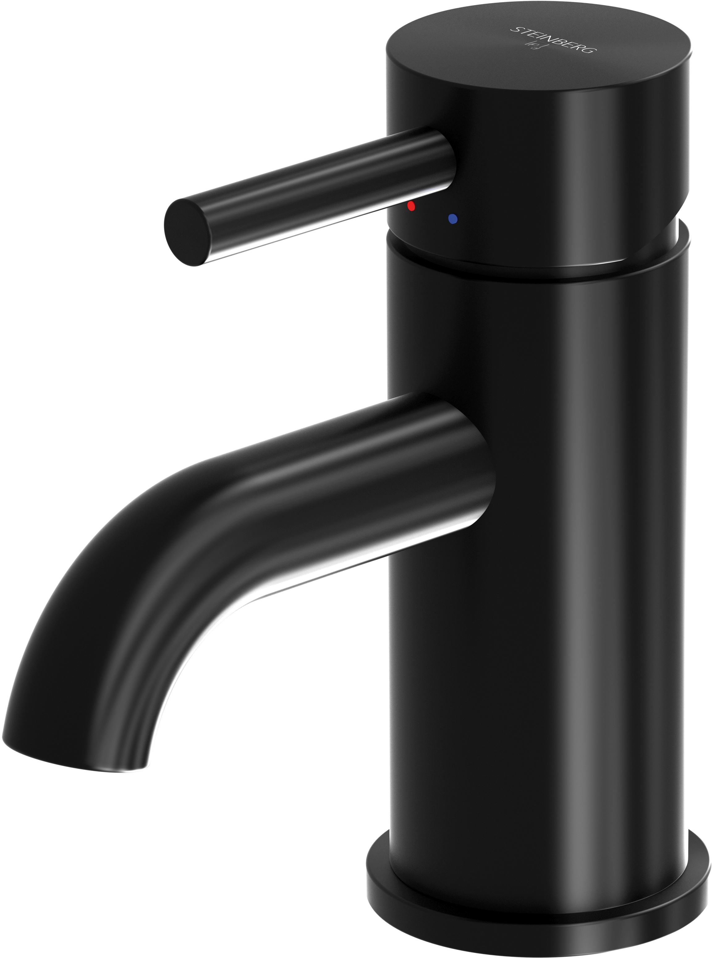 Steinberg 100 bateria umywalkowa stojąca czarny mat 1001010S