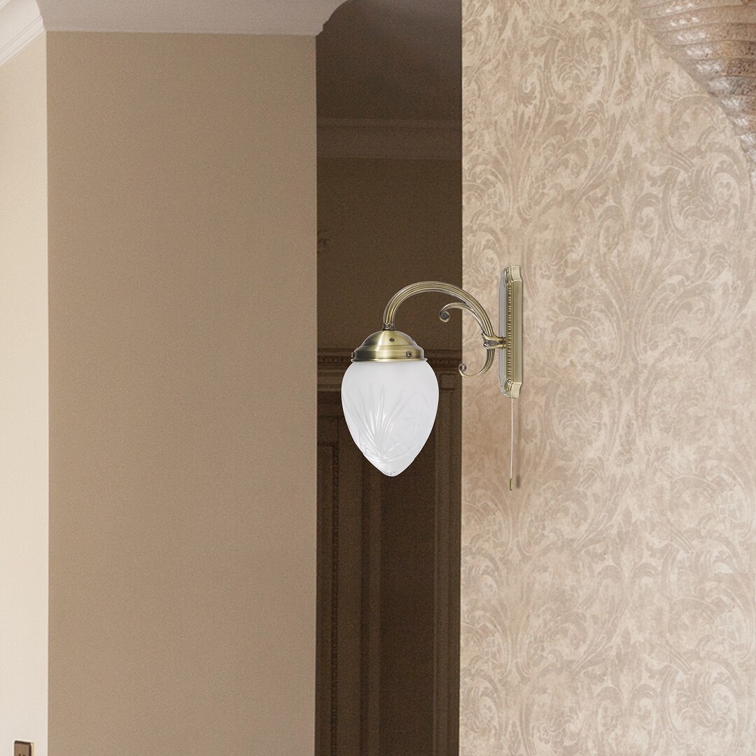 Rabalux Annabella kinkiet 1x40W mosiądz/biały 8631 - Wysyłka w 24h