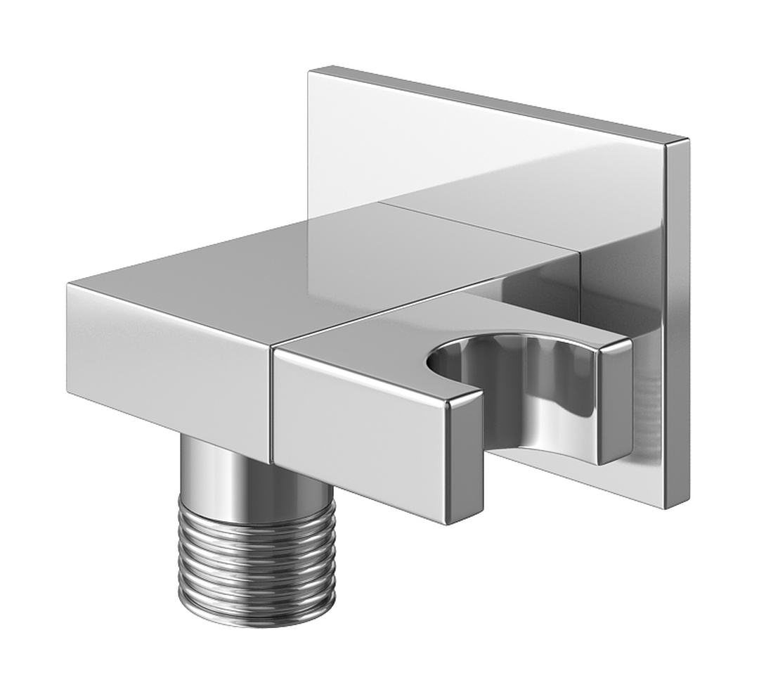 Kohlman przyłącze kątowe z uchwytem chrom QW004A