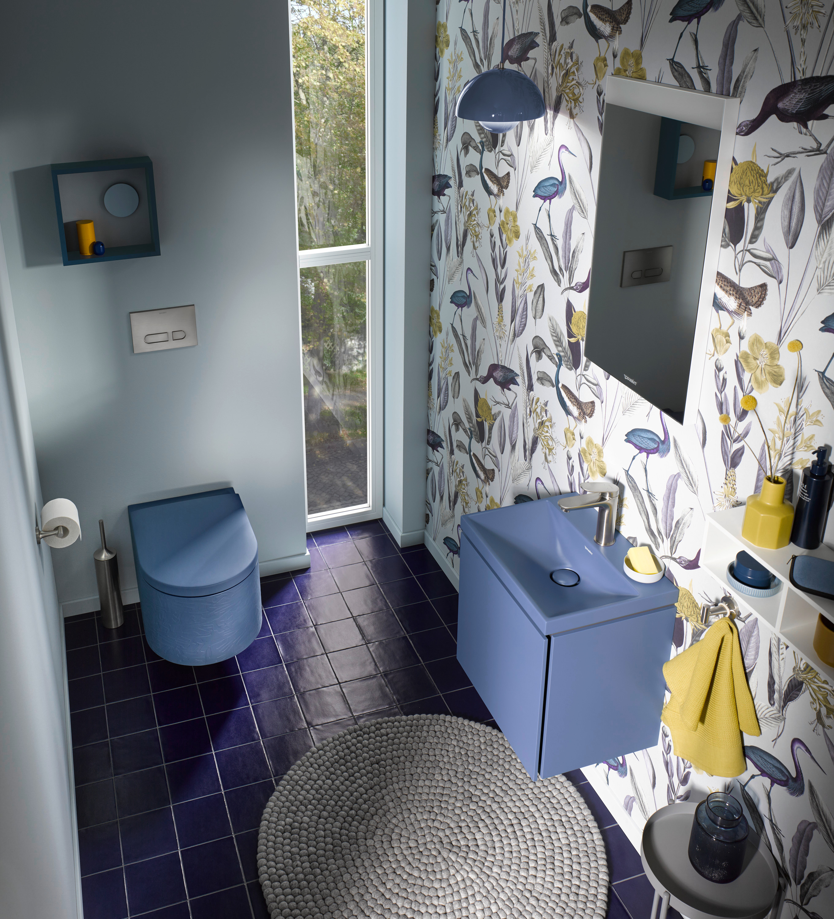 Duravit Starck T szczotka toaletowa z rączką stojąca stal 0099457000 - Wysyłka w 24h