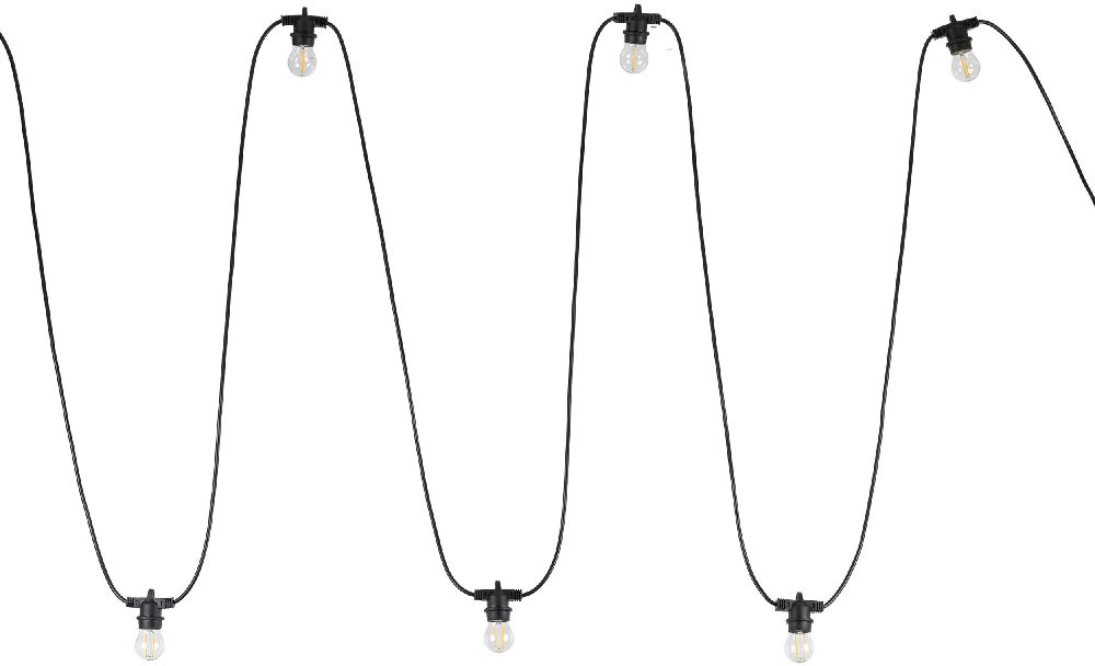 TK Lighting Girlanda girlanda zewnętrzna 10x15 W czarna 10183