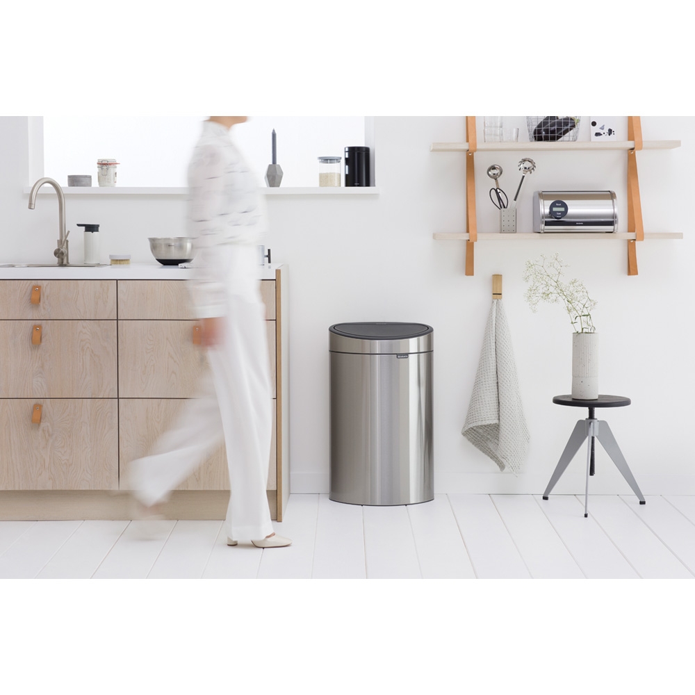 Brabantia Touch Bin New kosz na śmieci 40 l stal mat 114823