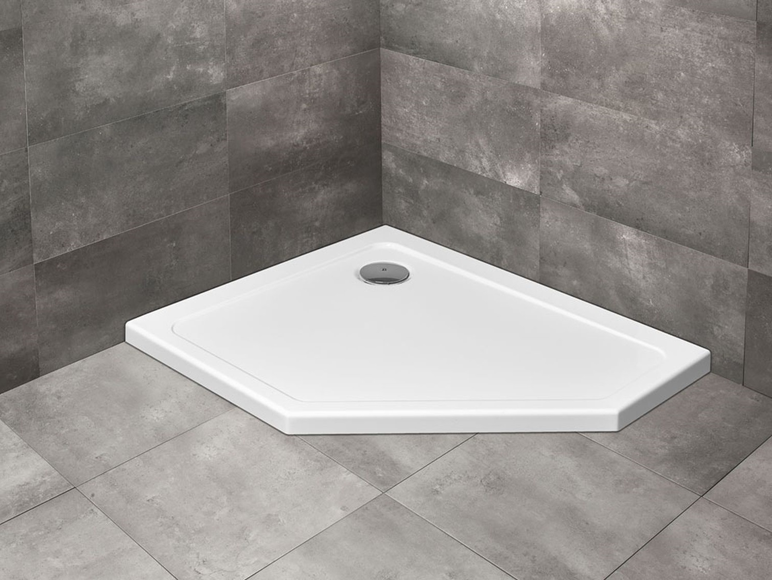 Radaway Doros Plus PT E brodzik 100x90 cm pięciokątny lewy biały SDRPTP1090-01L