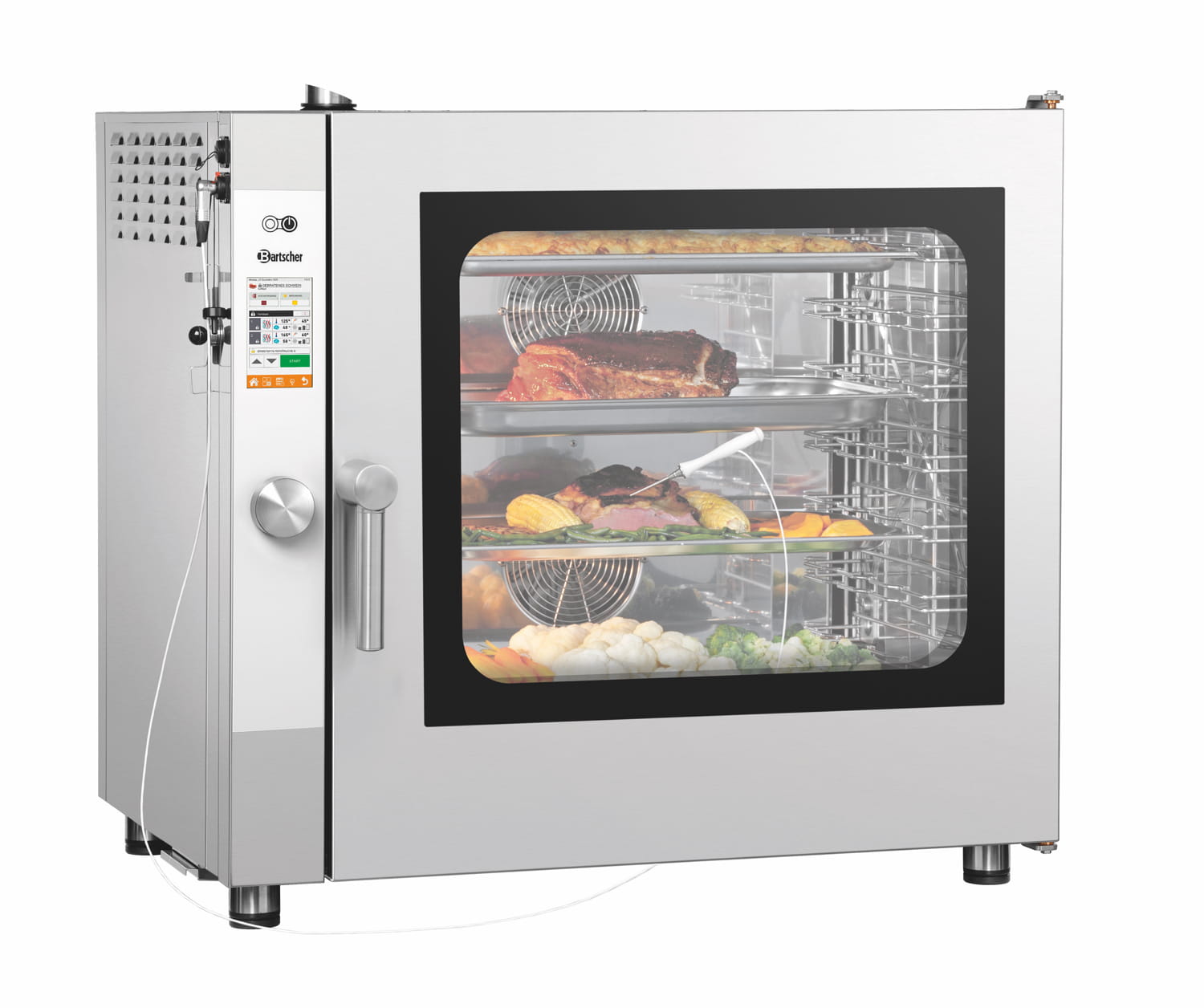 Piec konwekcyjno-parowy z systemem myjącym 7 x GN 1/1