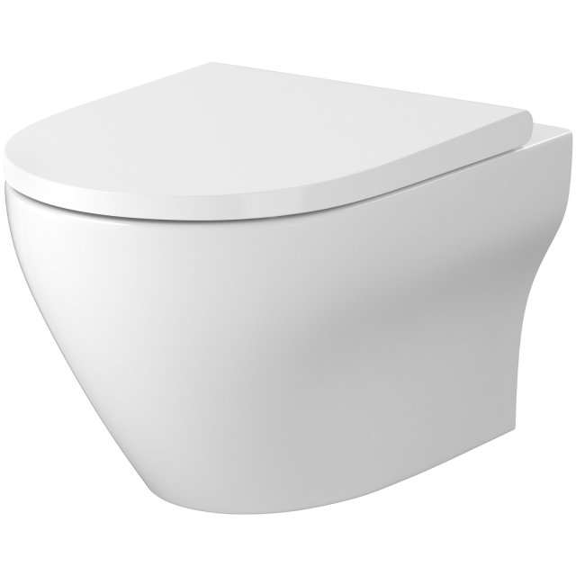 CERSANIT Miska zawieszana LARGA PRO oval, spłukwianie wirowe, deska S