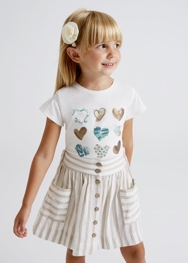 MAYORAL 3903 Spódniczka w paski ss22