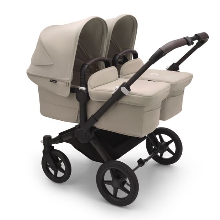 Bugaboo Donkey 5 Twin - wózek głęboko-spacerowy dla bliźniąt-Black-Desert Taupe-Desert Taupe