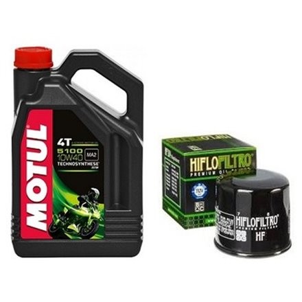 Olej motul 5100 10w40 4l + filtr