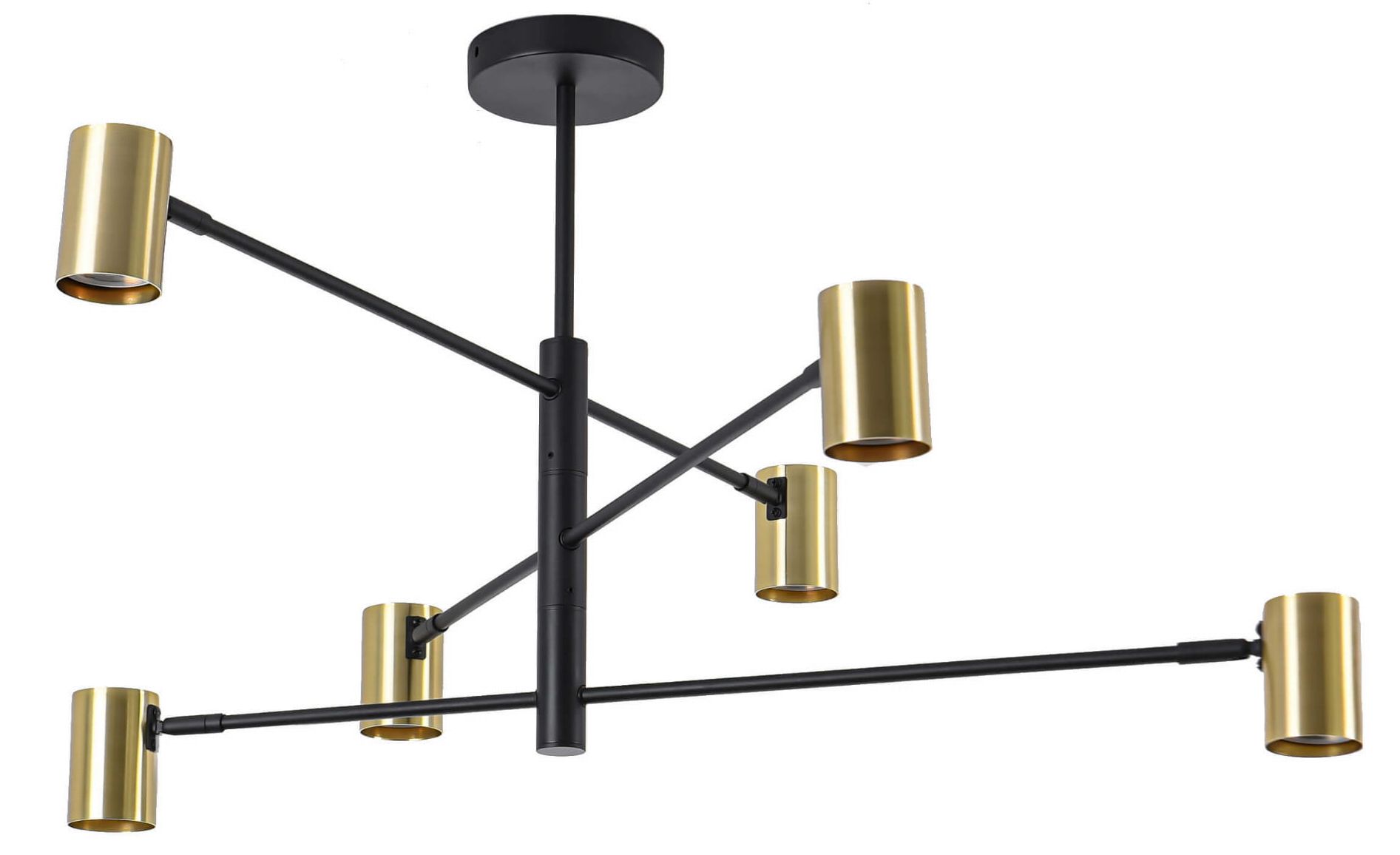 Darmowa Dostawa - Lampa podsufitowa 1x50 W czarna-złota Light Prestige Snow LP7316PGD