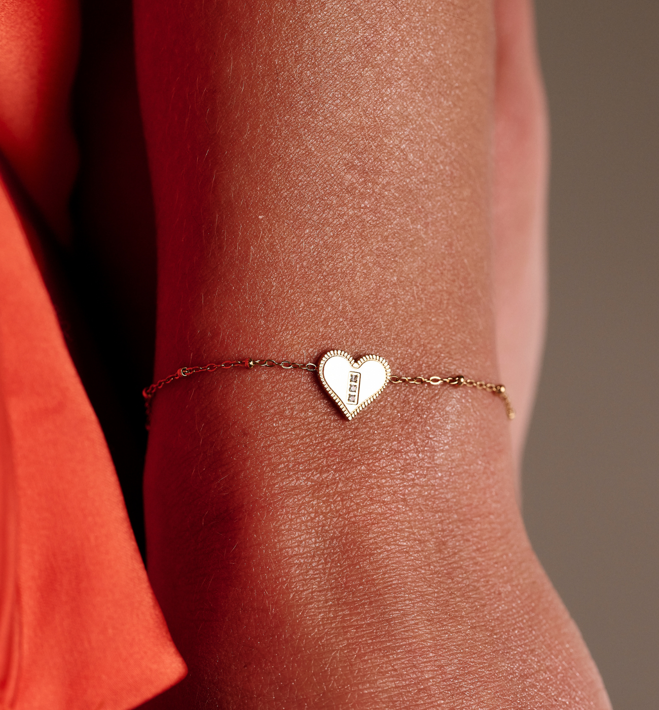 Bransoletka z sercem złota BSY0549