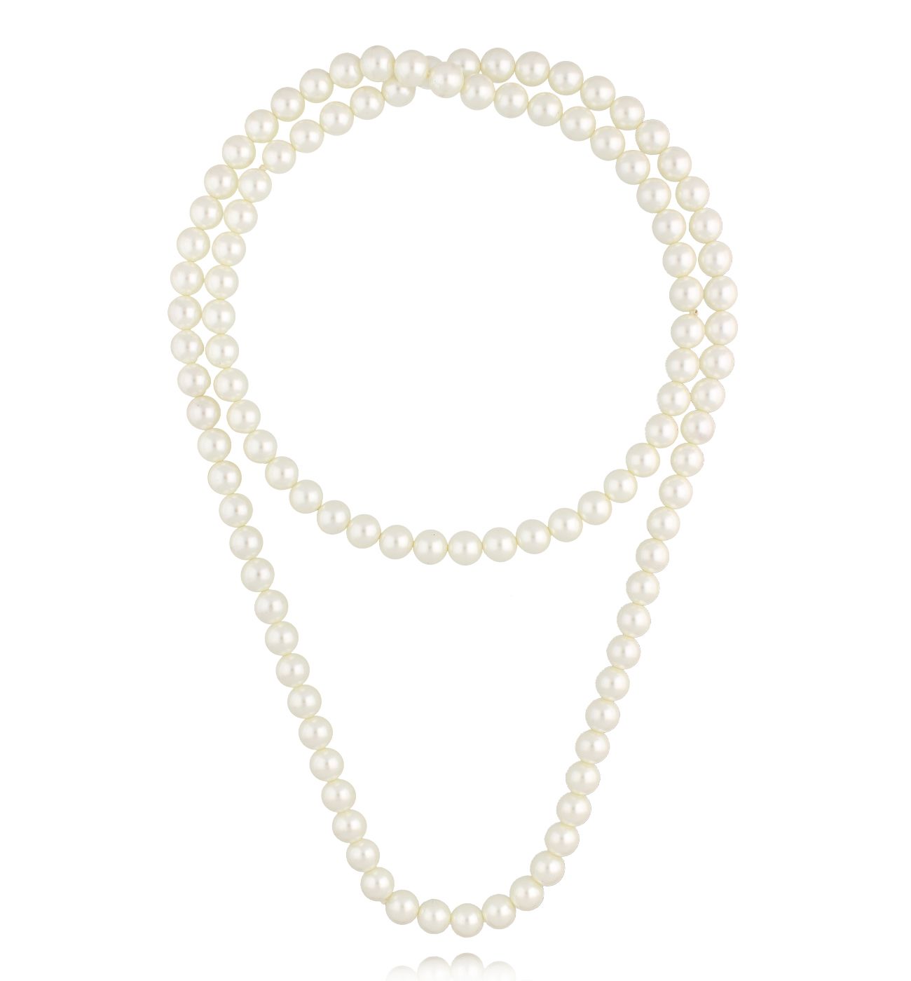 Naszyjnik z perłami długi - By Dziubeka