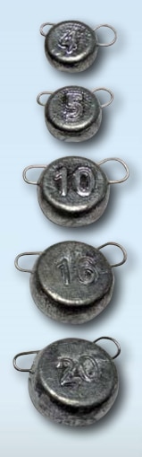 Behr Ciężarki Ołów Płaski Do Czeburaszki 10g 7sztuk