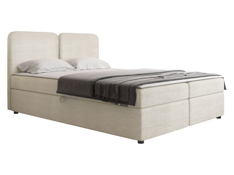 Łóżko kontynentalne MIRJAN 24 Boho 160x200 ecru 1 szt.