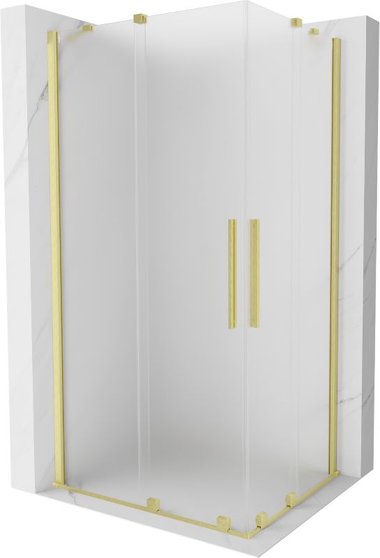 Kabina prysznicowa prostokątna Mexen Velar szron złoty 1 szt.