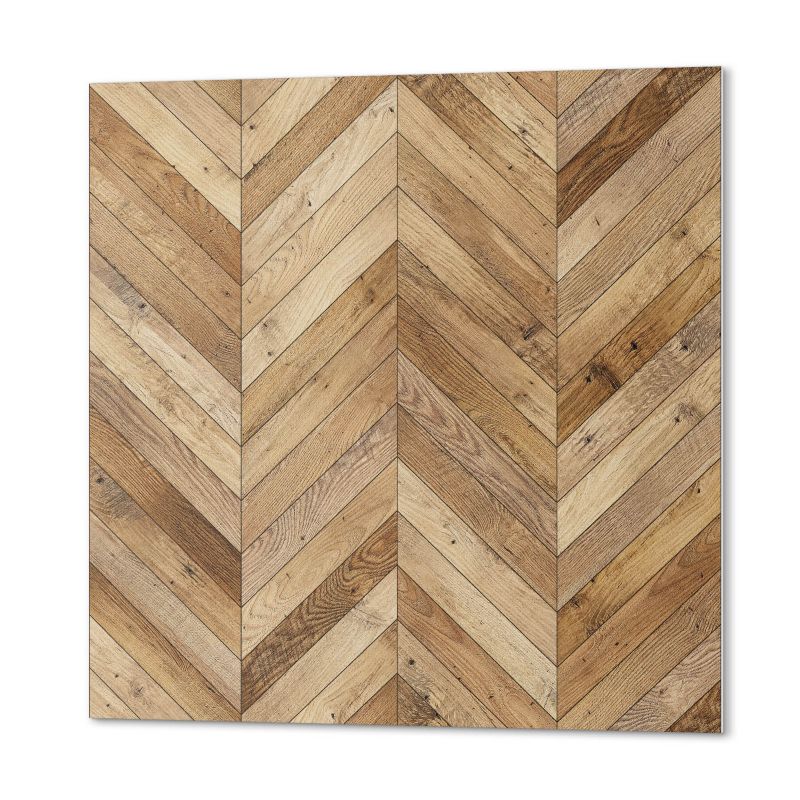 Winylowe Kafelki Samoprzylepne ArtPrintCave 20x20 cm Wzór w jodełkę z drewna 20 szt.