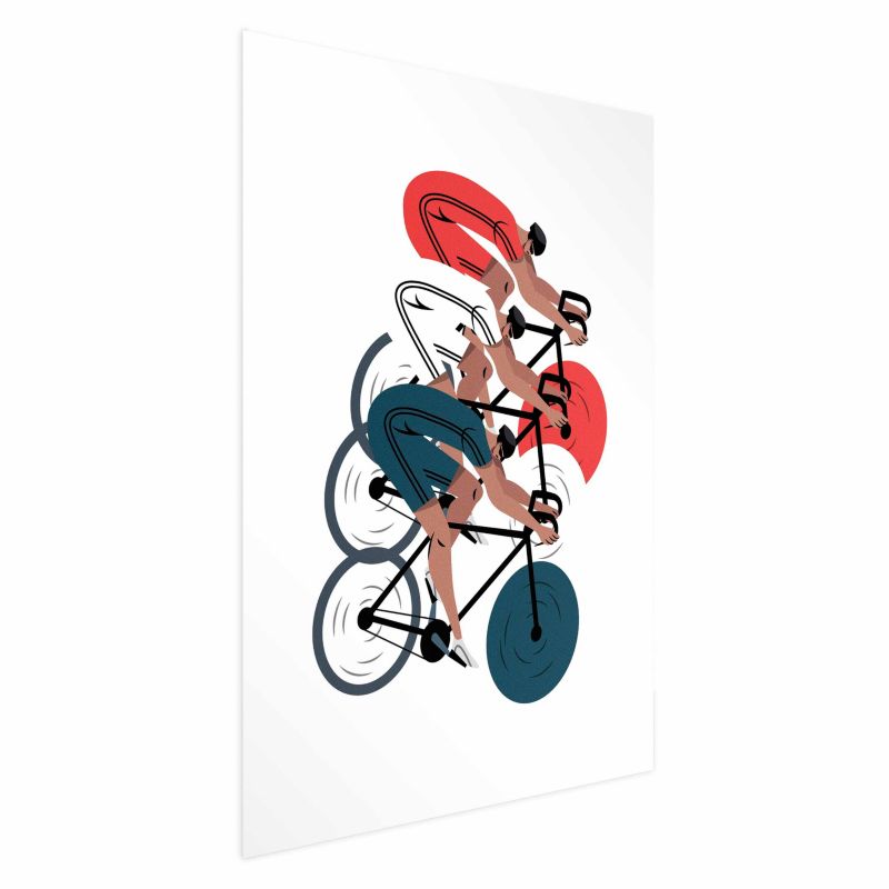 Plakat Artgeist Wyścig kolarski 40x60 cm bez ramy 1 szt