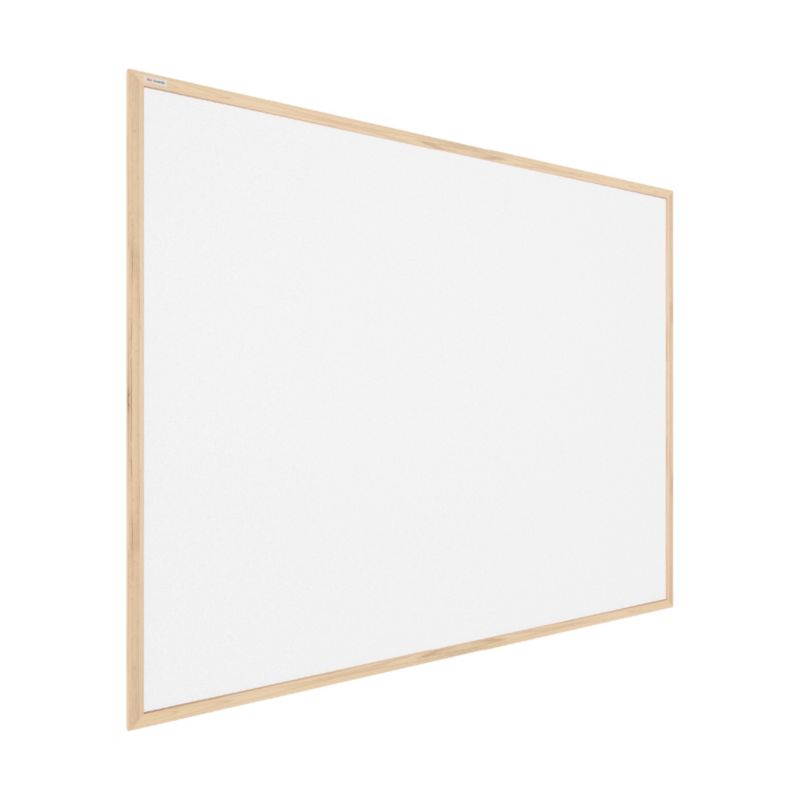 Tablica korkowa kolor biały ALLboards 100x80 cm rama drewniana naturalna 1 szt.