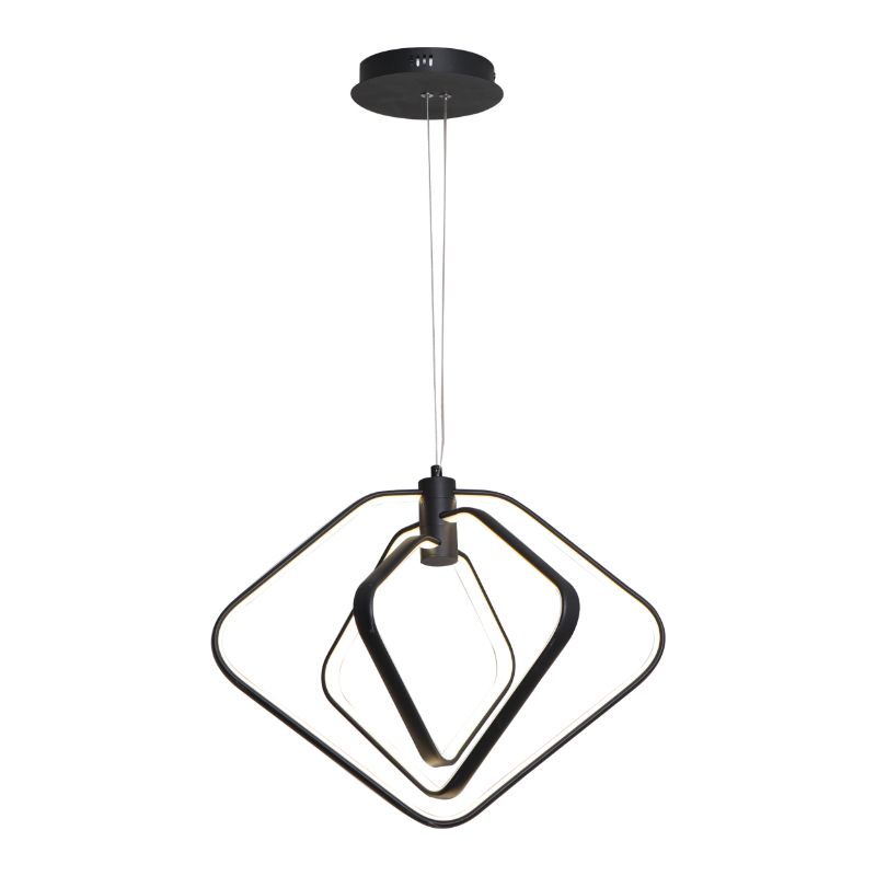 Lampa wisząca LED, DPM, czarna, 1szt