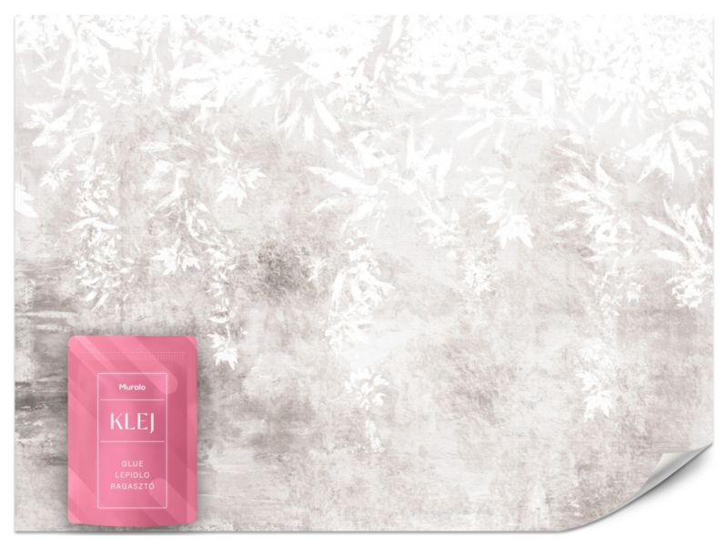 Fototapeta Muralo Zwisające Cienie Roślin na Beżowej Teksturze 250x175 cm 1szt.