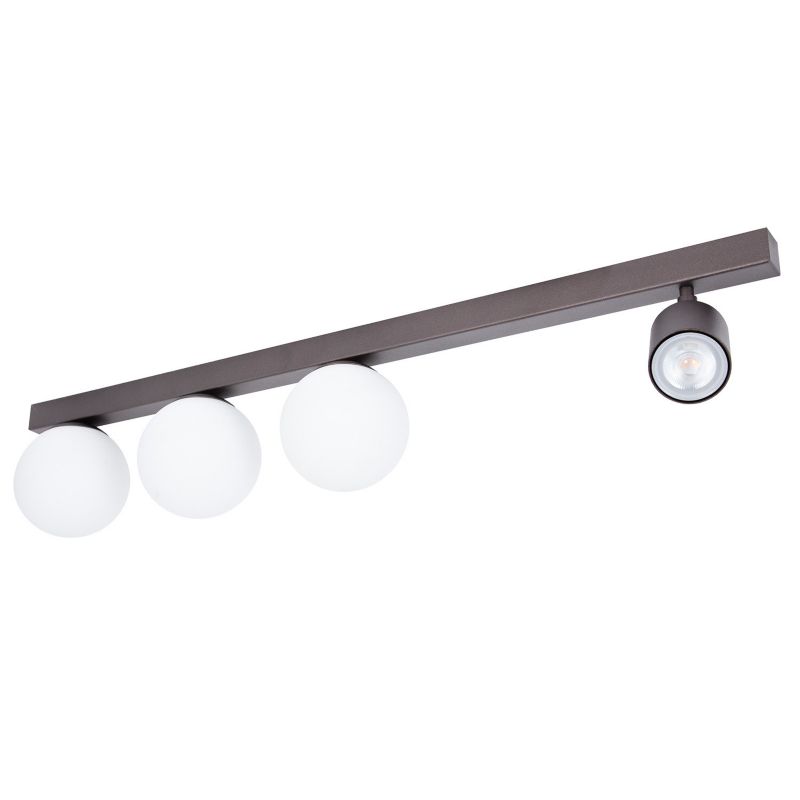 Spot oprawa sufitowa Sigma Lighting Tavira brązowo-biały 4 x G9+GU10 x IP20 wym: 18 x 80 x 12 cm - 1 szt.