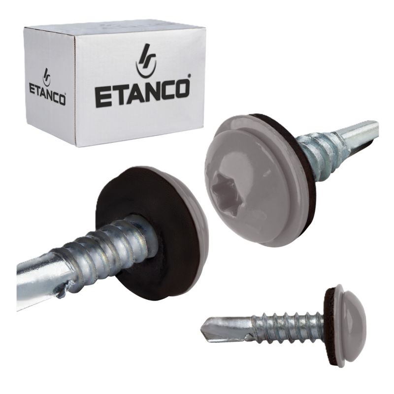 Wkręty samowiercące Etanco GT5 PH Z14 Lakierowany RAL 9007 5,5x25 mm 250szt