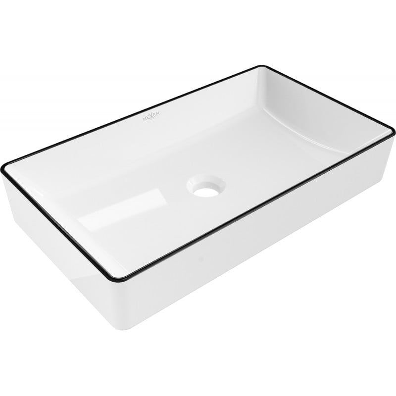 Umywalka nablatowa Mexen Nina biały/czarny 62x35 cm 1 szt.