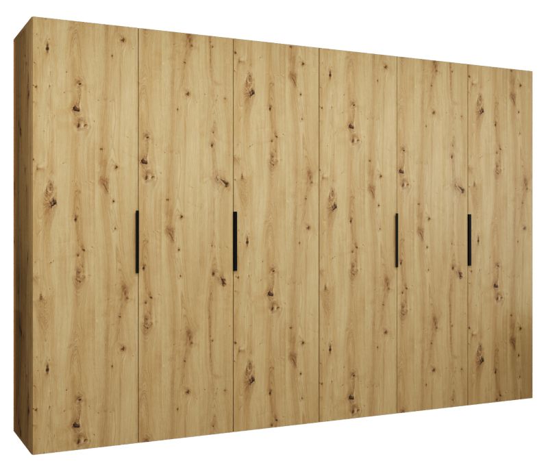 Szafa uchylna Abiks MARBELLA 1 300 wys 202 cm Artisan + Czarny 1 szt