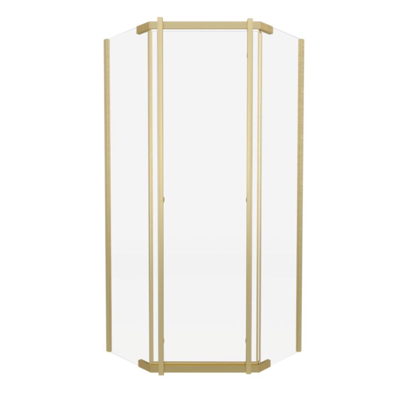 Kabina prysznicowa Durasan Titanium Open Złoto szczotkowane 80x80x200 pięciokątna, 6 mm, easy clean 1 szt.