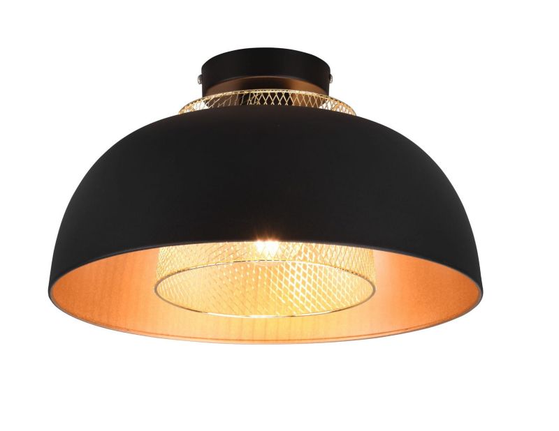 Lampa sufitowa wisząca RL Punch 7581 czarno-złota nowoczesna 1xE27 x 1 szt.