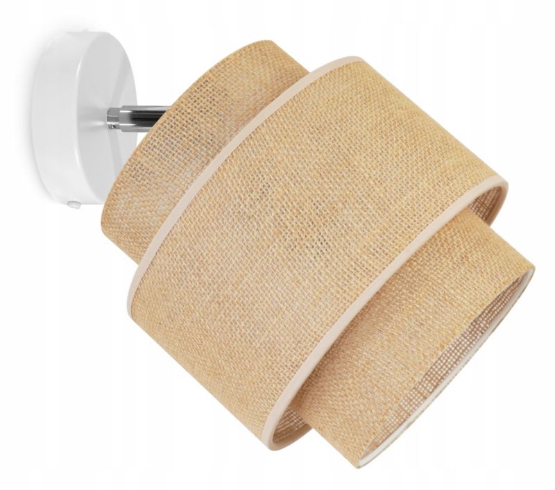 Lampa sufitowa wisząca Light Home LH Boho Juta 1x E27 60W naturalny/biały 1szt.