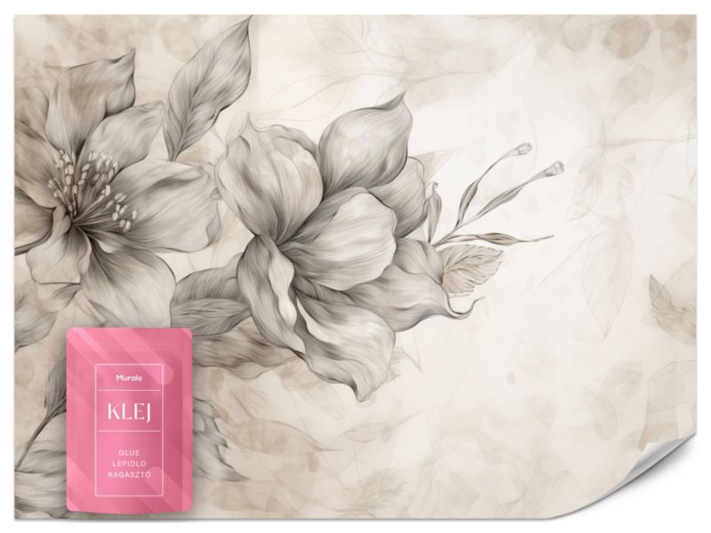 Fototapeta Muralo Abstrakcyjny Malowany Kwiat 250x175 cm 1szt.