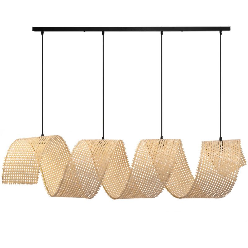 Lampa Sufitowa Wisząca Toolight APP1643-4CP SPIRAL BOHO Beżowy 1Szt