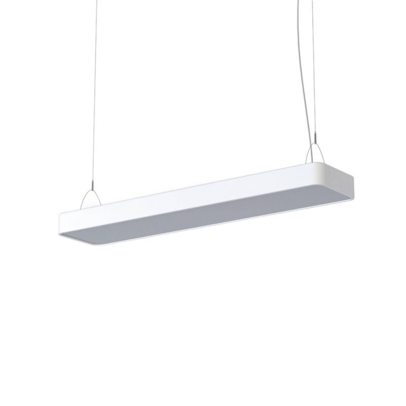 Lampa sufitowa wisząca Nowodvorski Lighting Soft biała wym: 150 x 20 x 93,5 cm 2xT8/G13 x 16W 1 szt.