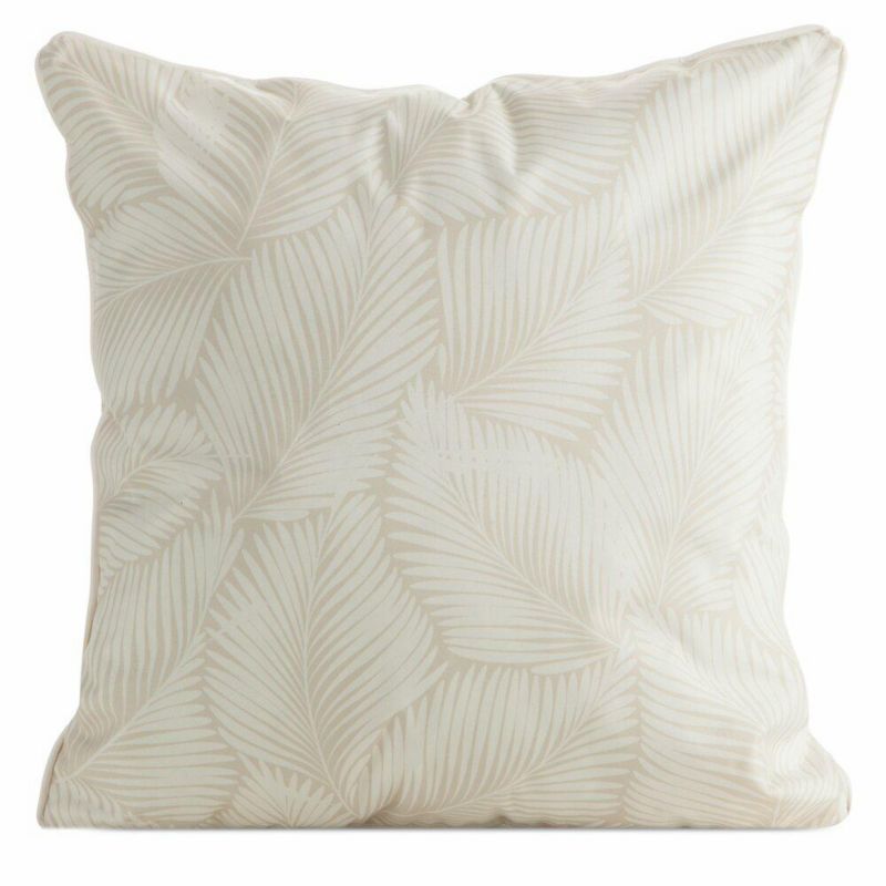 Poszewka ogrodowa GARDEN 11A 45 x 45 cm z tkaniny wodoodpornej biało, beżowa na taras oraz balkon 1 szt.