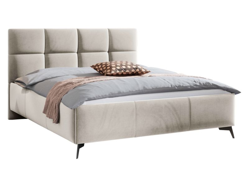 Łóżko tapicerowane MIRJAN 24 Genua 180x200 beżowy 1 szt.