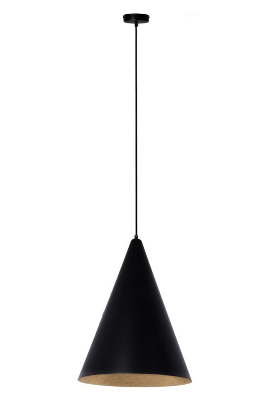 Lampa wisząca Sigma Lighting Vesuvio 9143 czarno-złota nowoczesna 1xE27 x 1 szt.