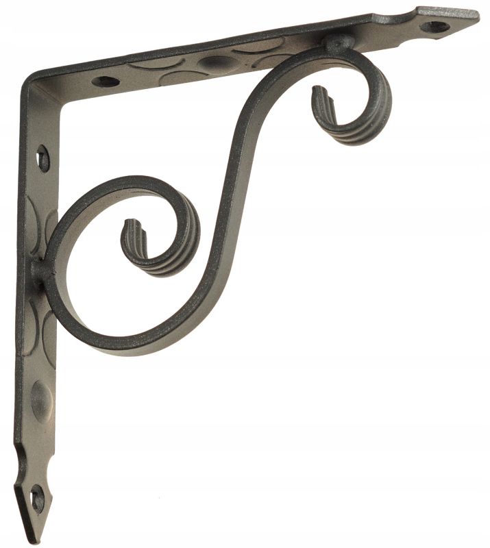 Wspornik FEINZ Półki Ozdobny Kuty 200X200 Grafit Brokat 1 szt.