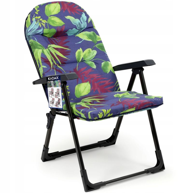 Fotel KADAX Leżak Ogrodowy Plażowy Regulowany 110kg 1szt.