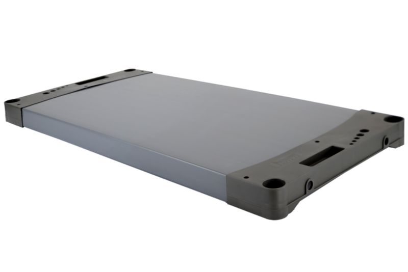 Półka do regału tytan MODO24 eco 97 proc. recyklingu 140 x 46 cm boczki szare 1 szt.