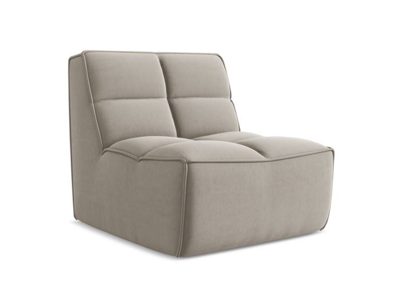 Moduł LaMiaSofa BELLUNO z tkaniny welwetowej 80x93 cm kreci 1 szt.