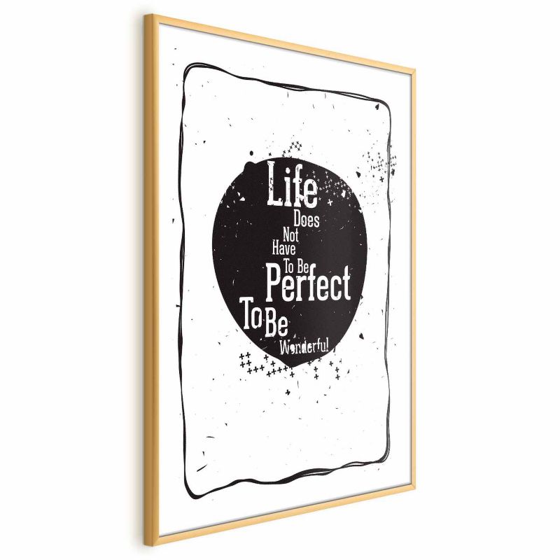 Plakat Artgeist Life 21x30 cm z ramą złotą 1 szt